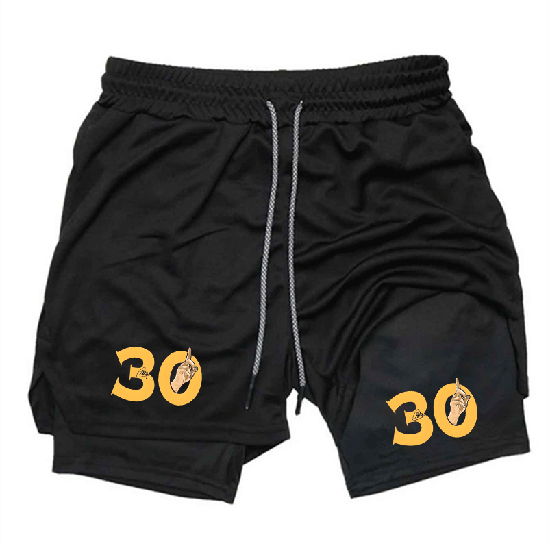 Compression Shorts Athletes - Summer Breathable Two-in-one Double-layer Shorts Men's