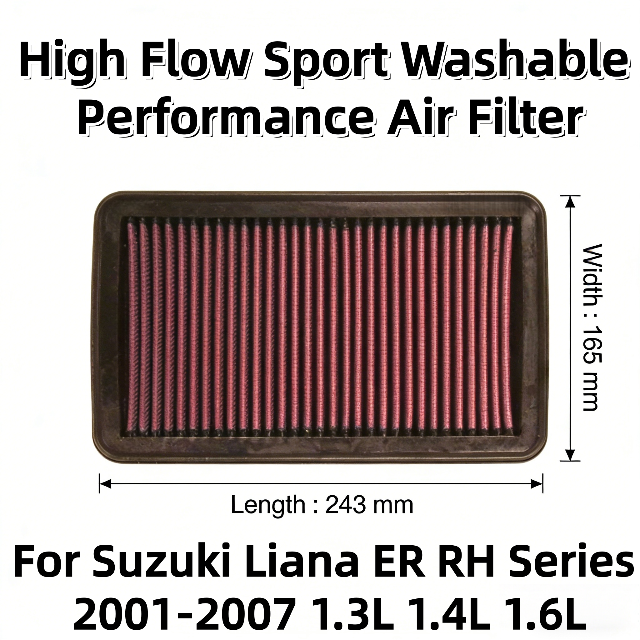 Performance Boxer Sport - For Suzuki Liana ER RH Series