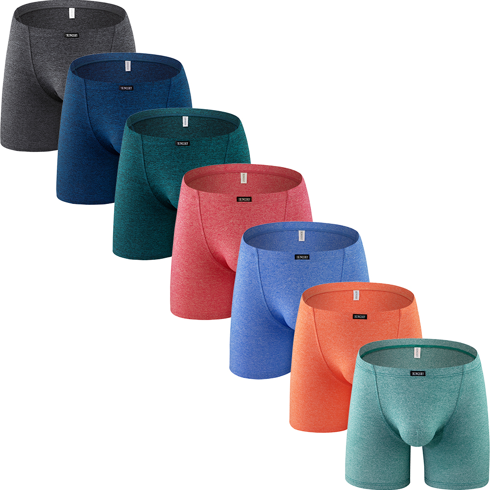 iKingsky Men's Long Leg Boxer  - Long Leg Trunk Men 评论和价格