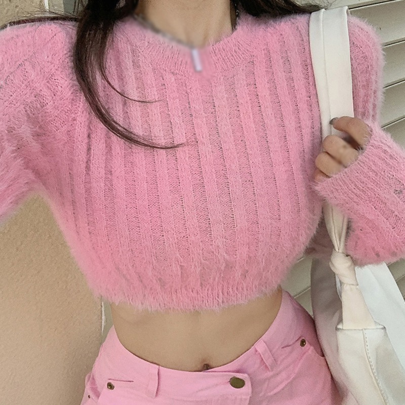 Women's Crop Top Sweater Autum - Thermal Long John 评论和价格
