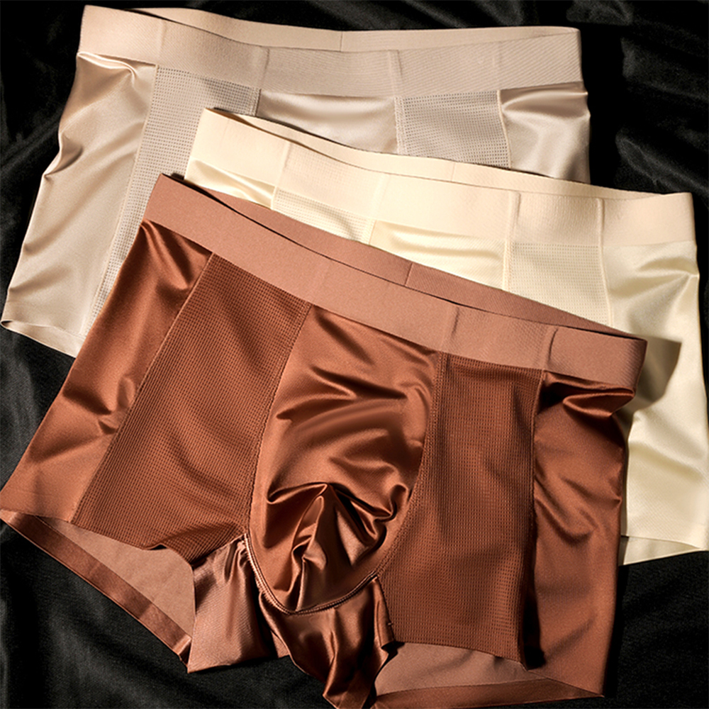 3PCS/Pack L-4XL Luxury Satin-l - Multi Pack Underwear 评论和价格