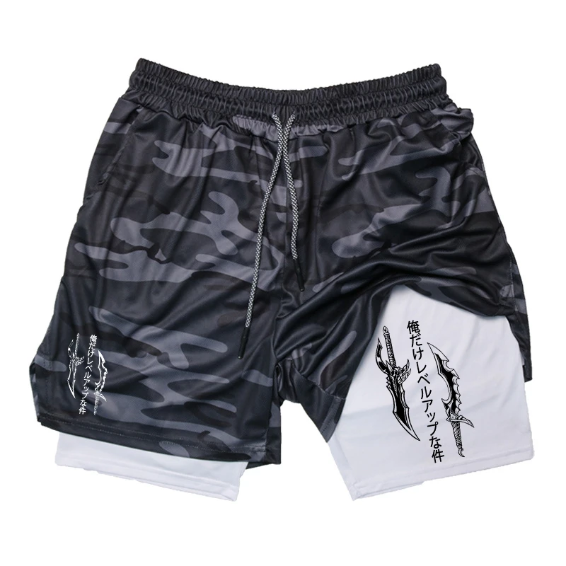 Running Shorts 2-in-1 Workout  - Compression Shorts Athletes 评论和价格