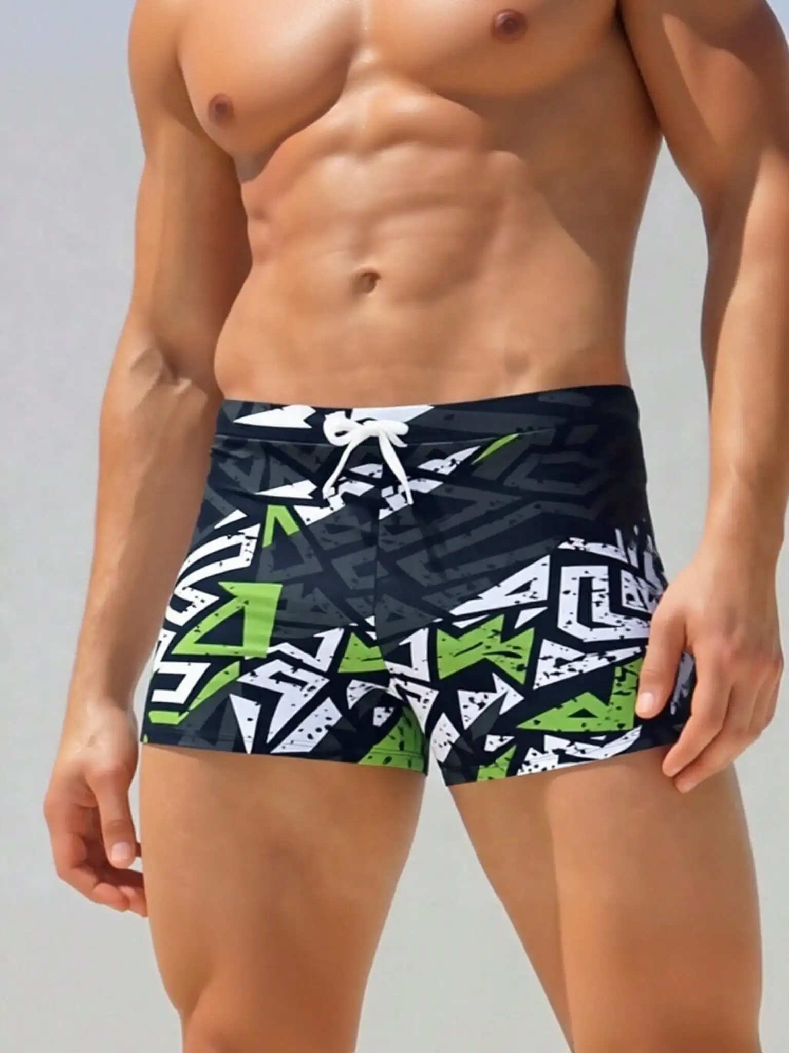 Men's Fashion Printed Pattern  - Bamboo Fiber Trunk 评论和价格