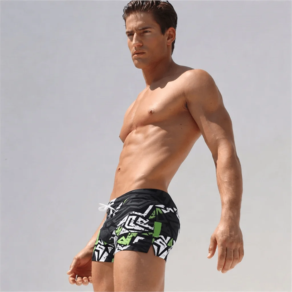 Men's Fashion Printed Pattern  - Bamboo Fiber Trunk 评论和价格