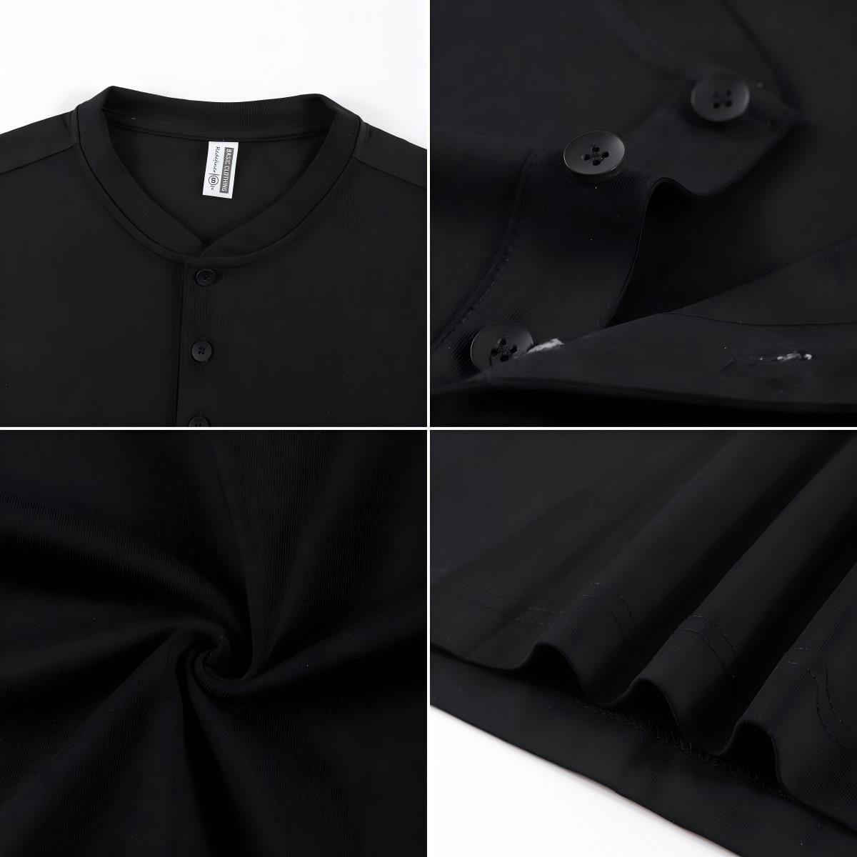 2026 NEW Solid Cotton Henley S - Undershirt Crew Neck 评论和价格