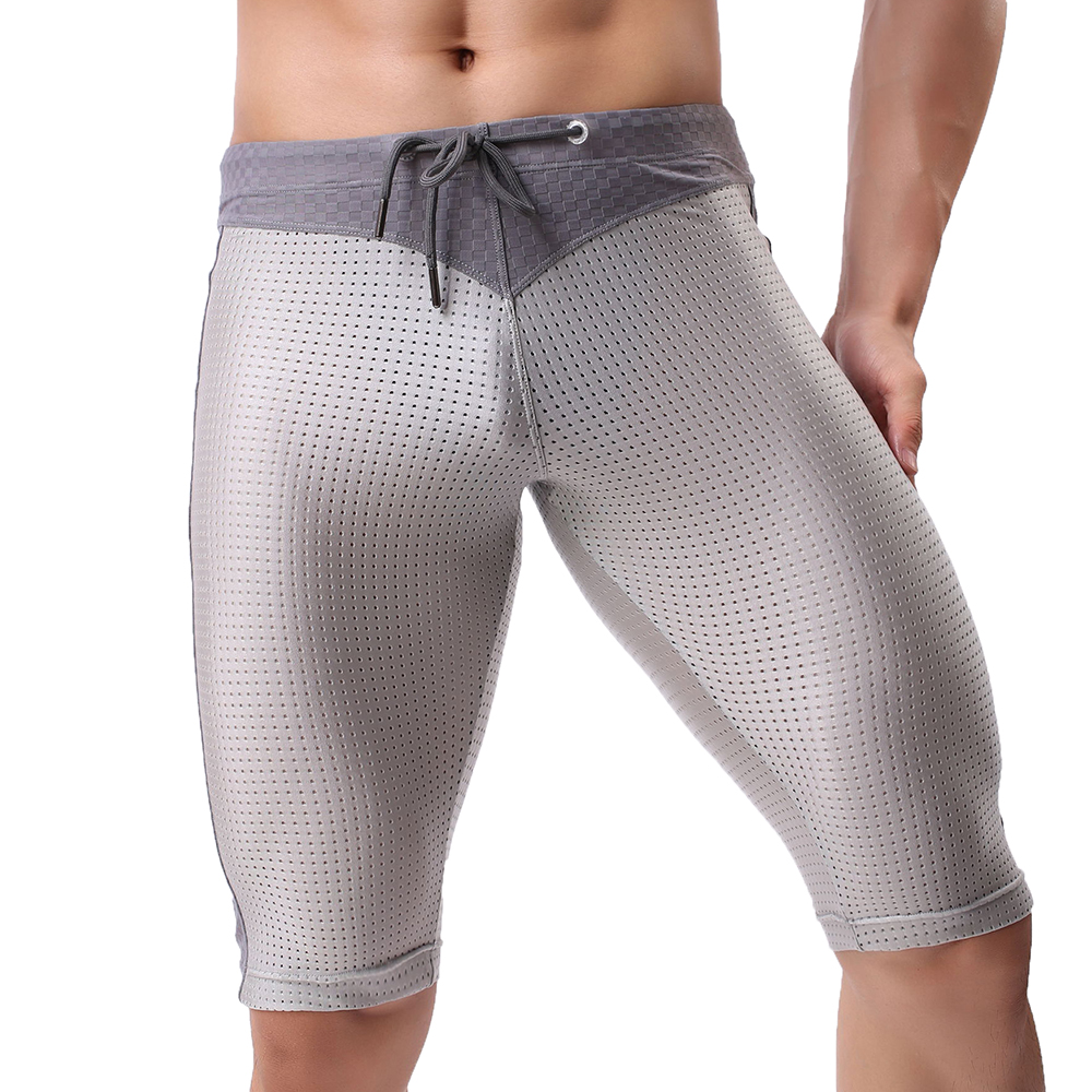 Men's Underwear Sexy Mesh Stit - Mesh Sport Boxer 评论和价格