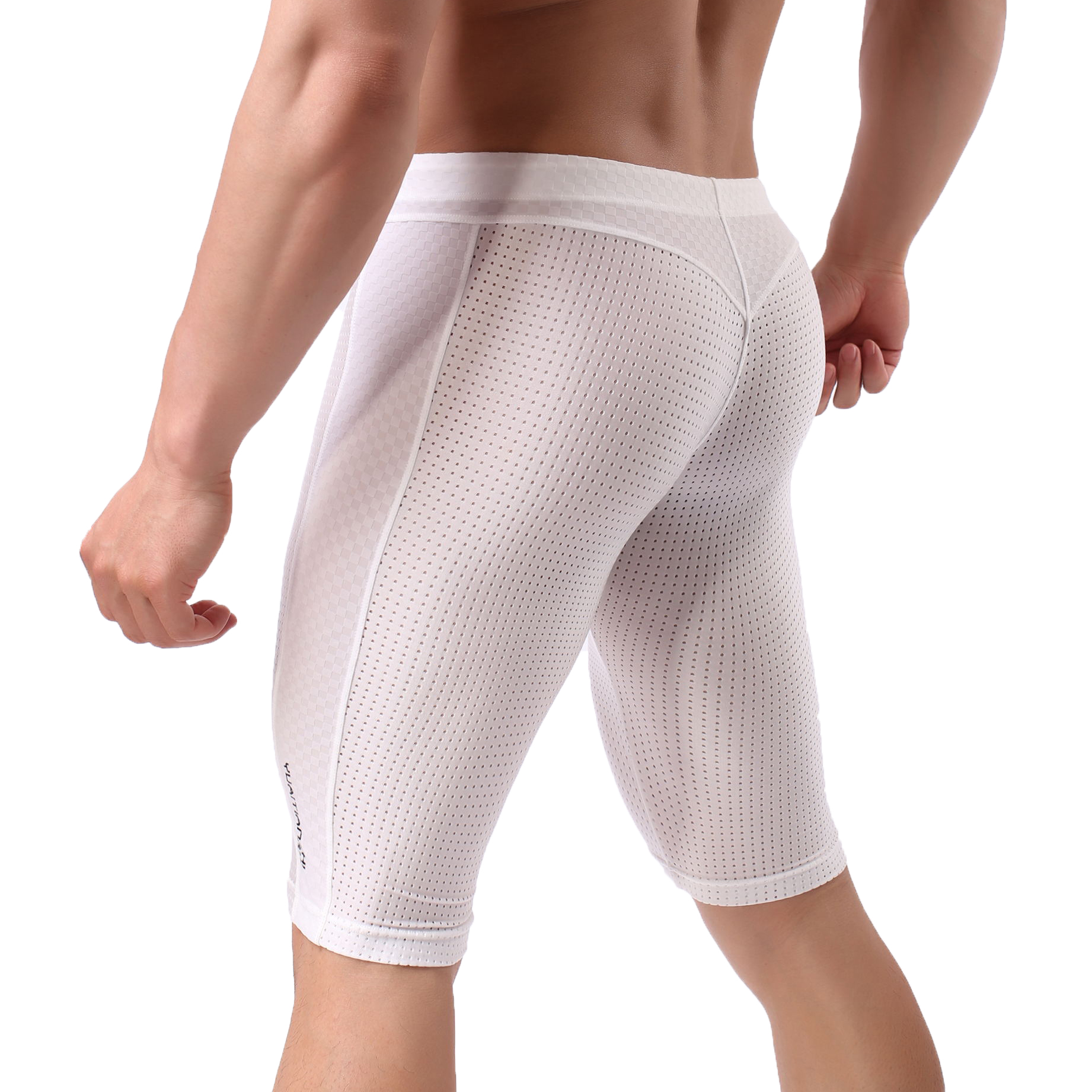 Men's Underwear Sexy Mesh Stit - Mesh Sport Boxer 评论和价格