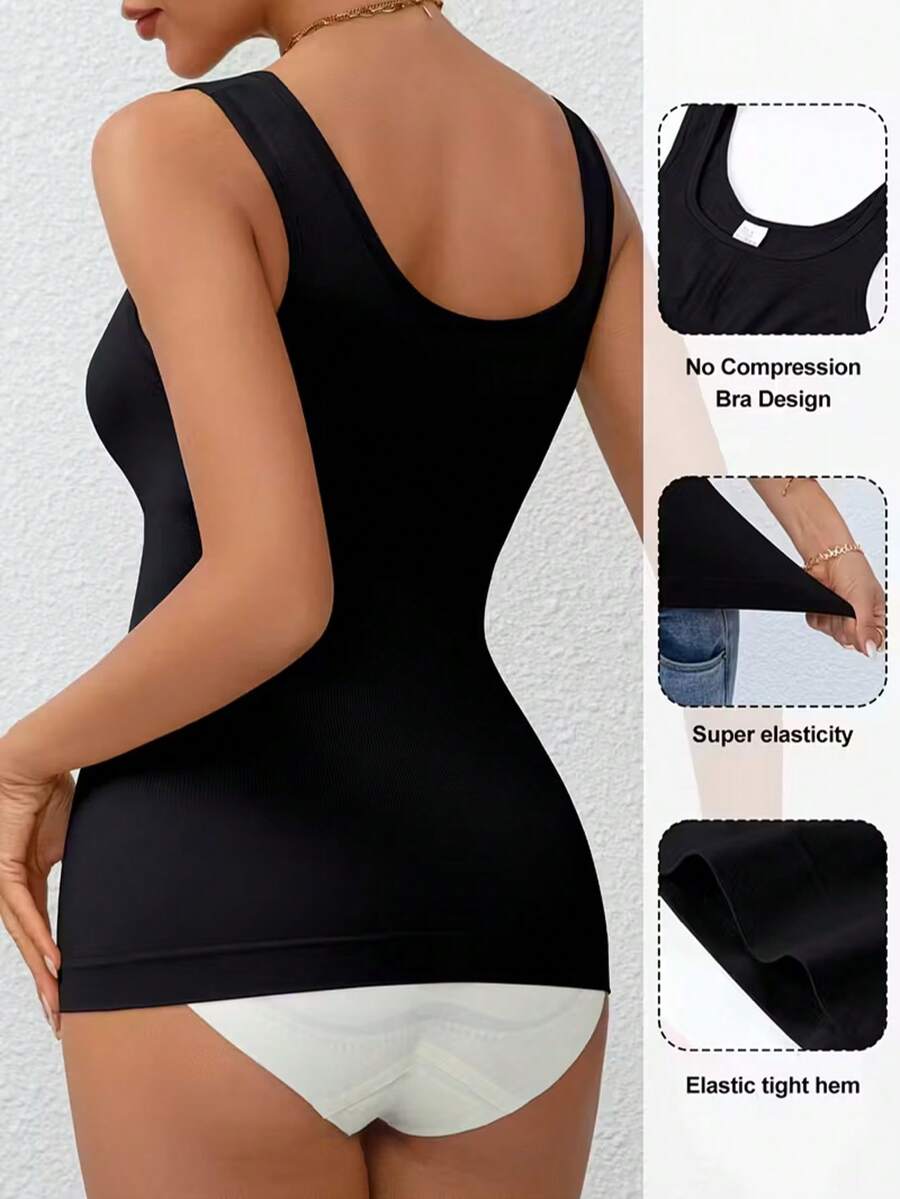 Women Seamless Compression Cam - Sleeveless Undershirt 评论和价格