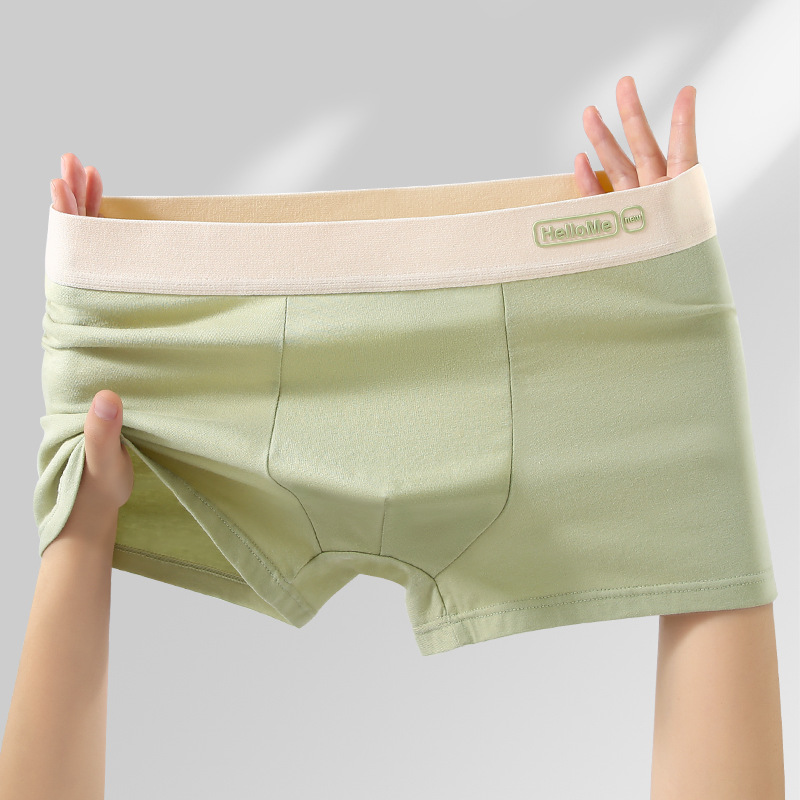 L-4XL Breathable Cotton Men Bo - Boxer Brief Pack Cotton 评论和价格