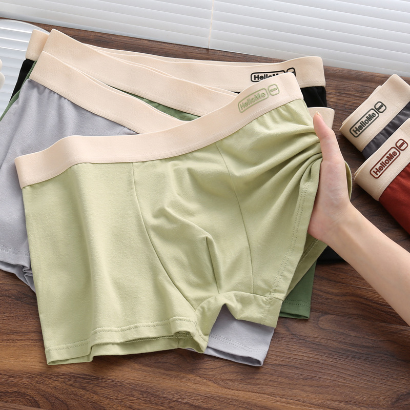 L-4XL Breathable Cotton Men Bo - Boxer Brief Pack Cotton 评论和价格