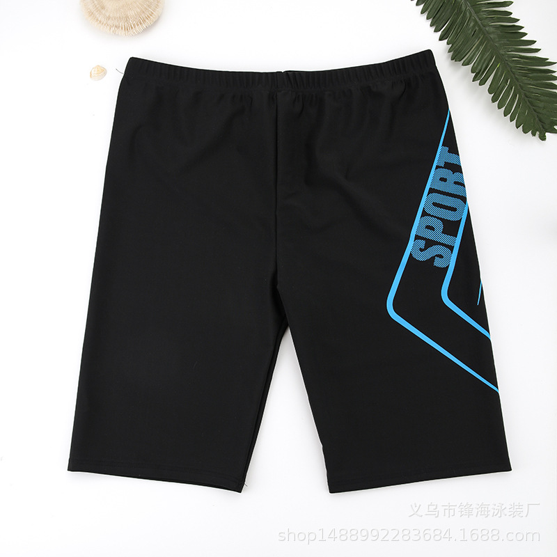 Blue quick-dry swim trunks for - Long Leg Trunk Men 评论和价格