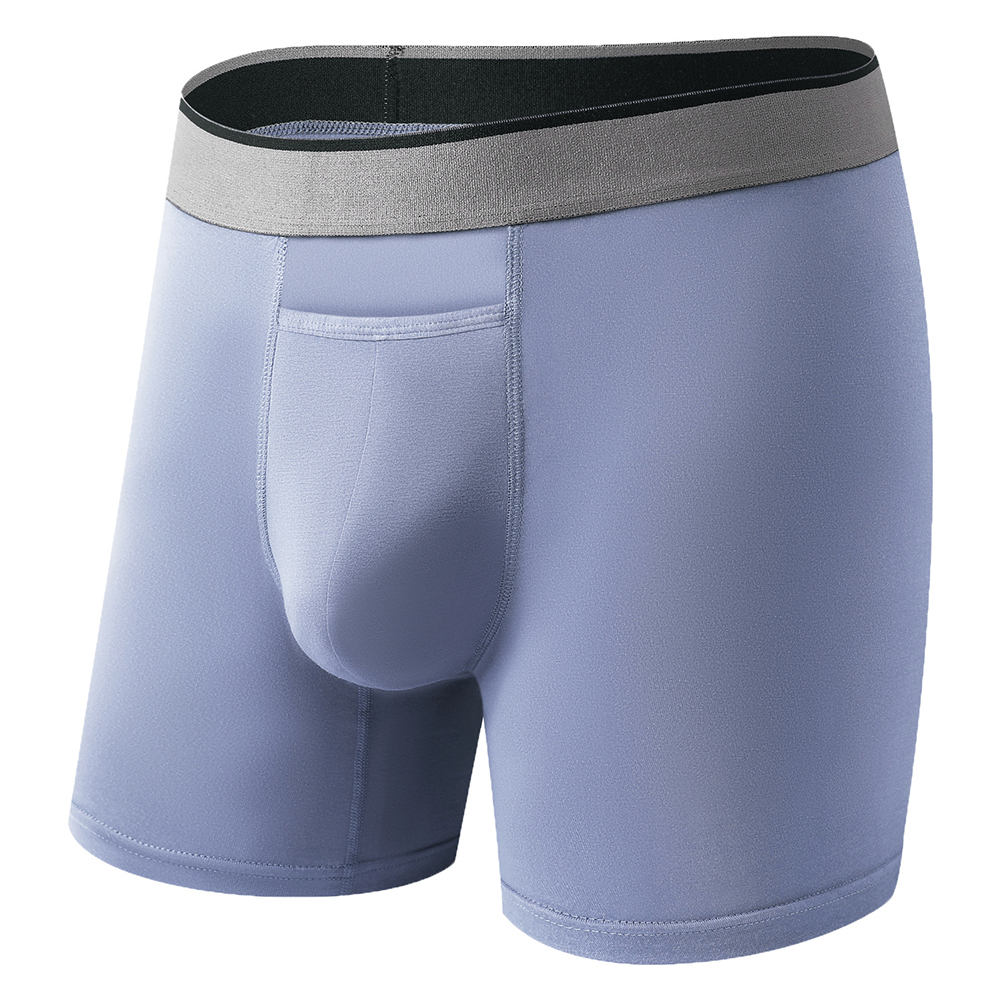 1pc Men Long Leg Shorts Soft U - Bamboo Fiber Trunk 评论和价格