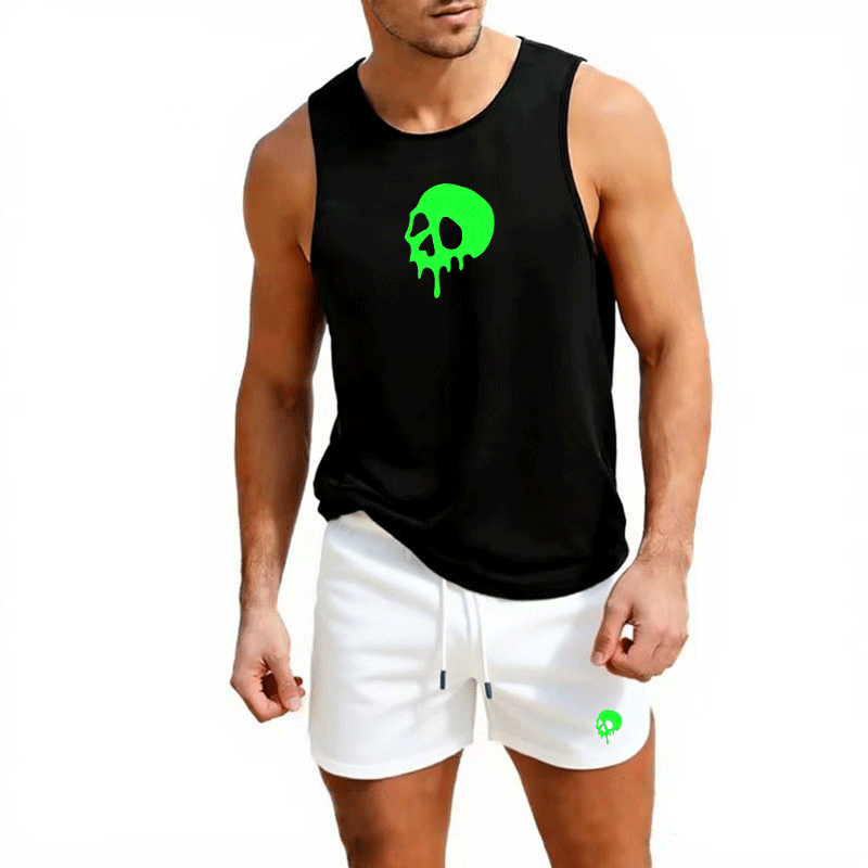 Fitness loose men tank top  sl - Sleeveless Undershirt 评论和价格