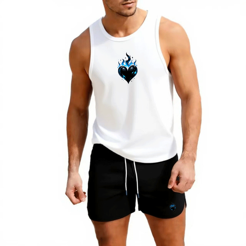 Fitness loose men tank top  sl - Sleeveless Undershirt 评论和价格