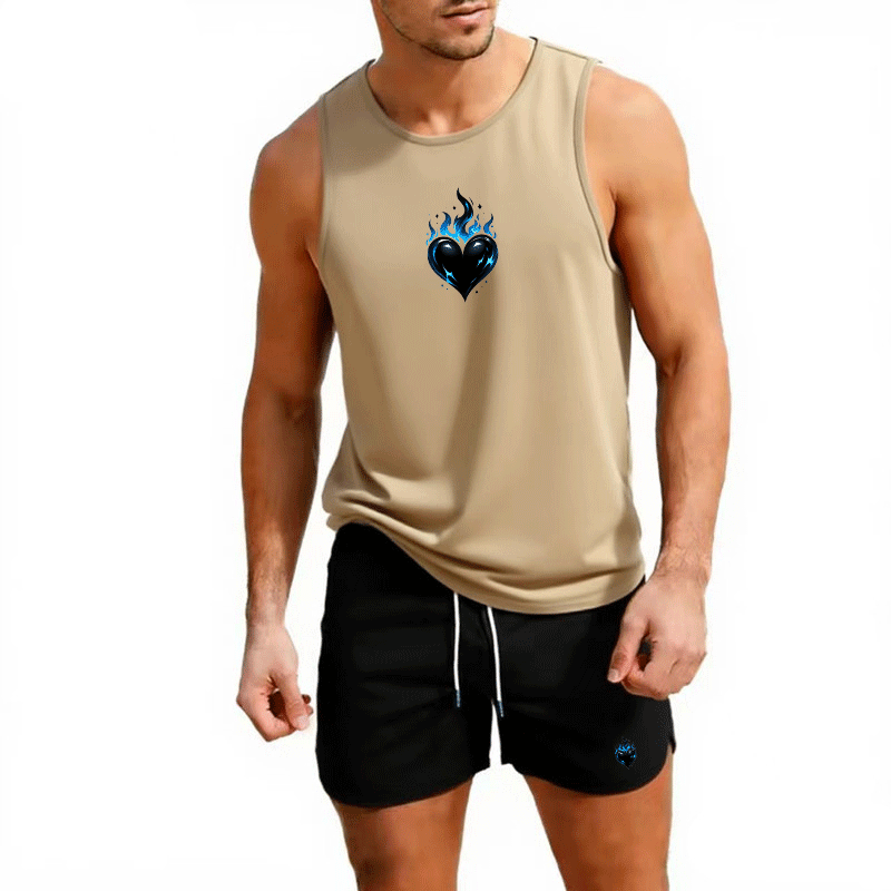Fitness loose men tank top  sl - Sleeveless Undershirt 评论和价格