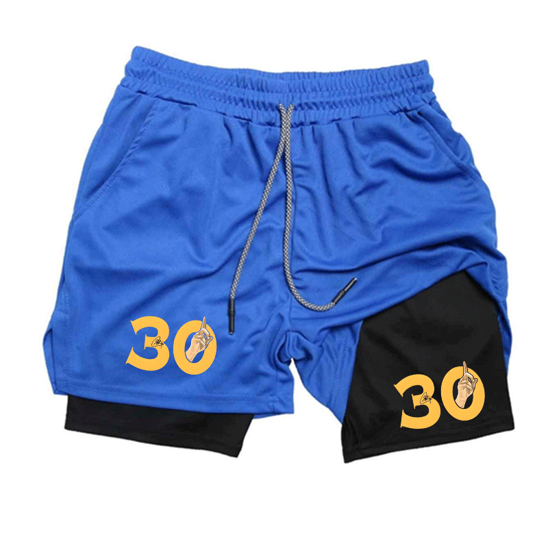 Summer Breathable Two-in-one D - Compression Shorts Athletes 评论和价格