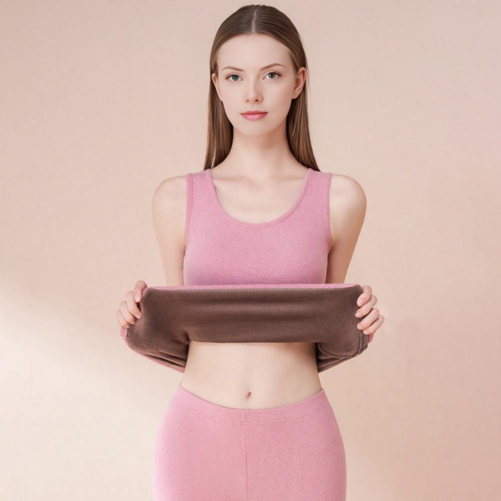 Fleece Lined Women Thermal Tan - Undershirt Crew Neck 评论和价格