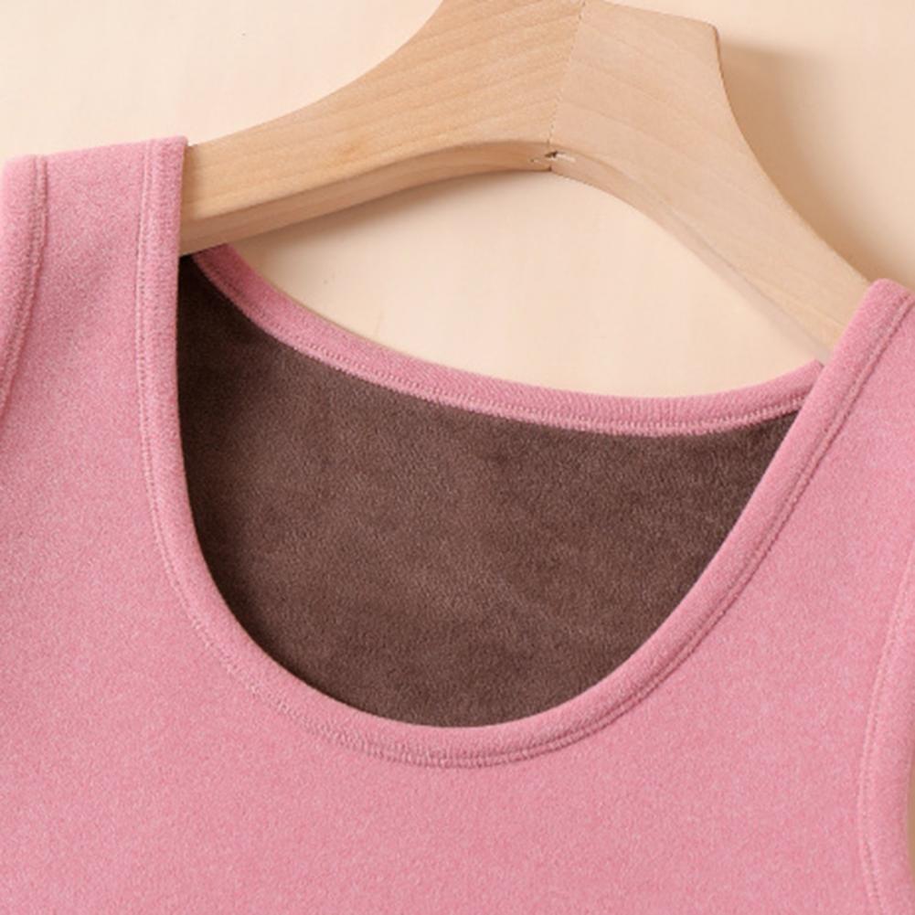 Fleece Lined Women Thermal Tan - Undershirt Crew Neck 评论和价格
