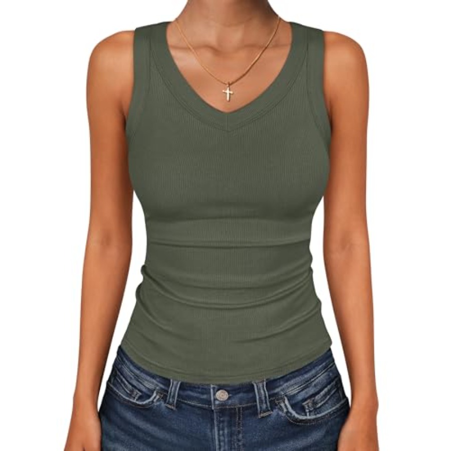 ANRABESS Tank Tops for Women V - Tank Top Ribbed 评论和价格
