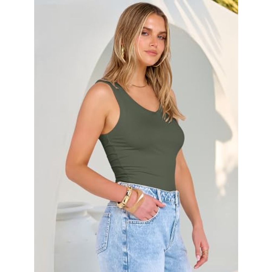 ANRABESS Tank Tops for Women V - Tank Top Ribbed 评论和价格