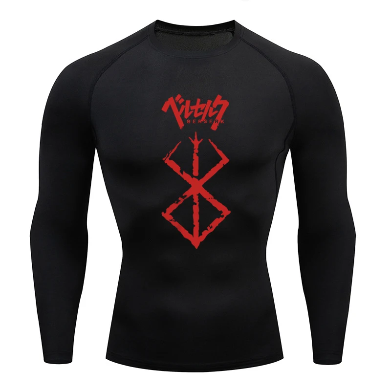 Sportswear for Men Gym Anime B - T Shirt Tight Fit 评论和价格