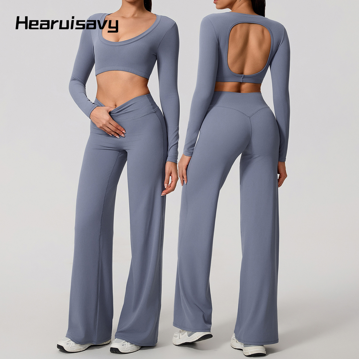 Hearuisavy Sports Set 2Pcs Wom - Compression Long Pant 评论和价格