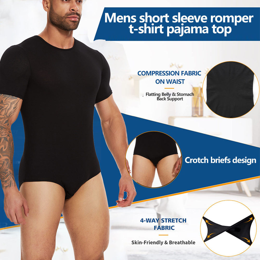 Short Sleeve Full Body Shaper  - Undershirt Crew Neck 评论和价格