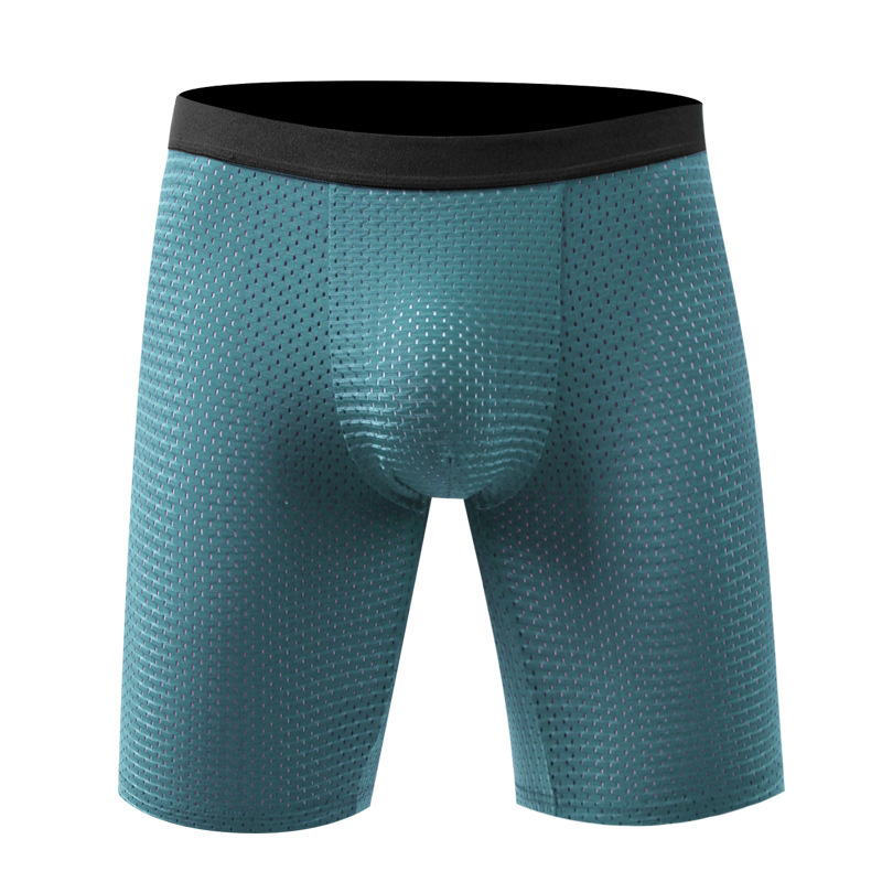 Men's Boxers Shorts Ice Silk M - Long Leg Trunk Men 评论和价格