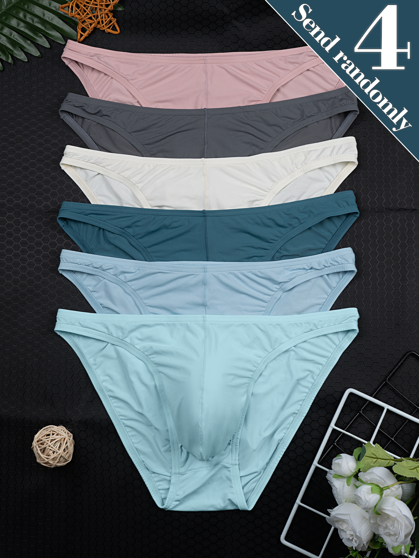 4-Pack Random Color Men's New  - Multi Pack Underwear 评论和价格