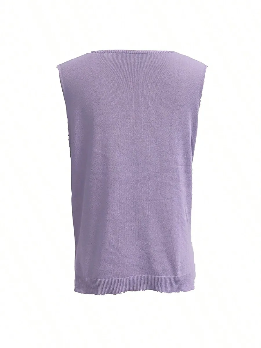 Womens Sleeveless Knitted Cami - Sleeveless Undershirt 评论和价格