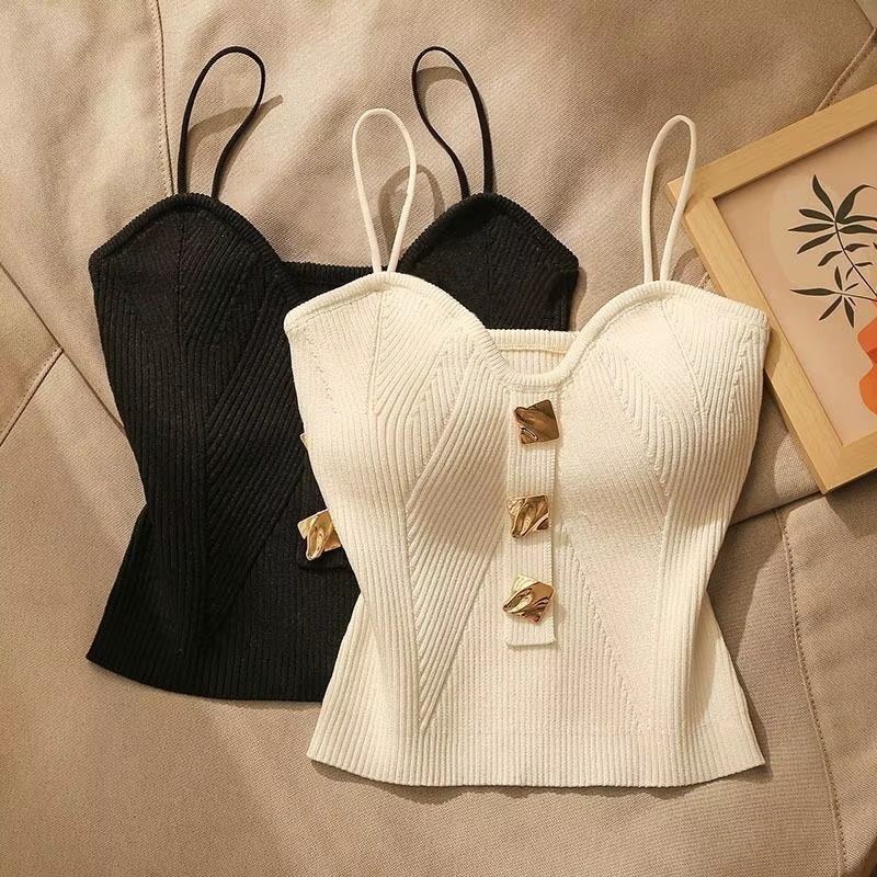 Summer Knit Suspender Women Fr - Suspender Tank Top 评论和价格