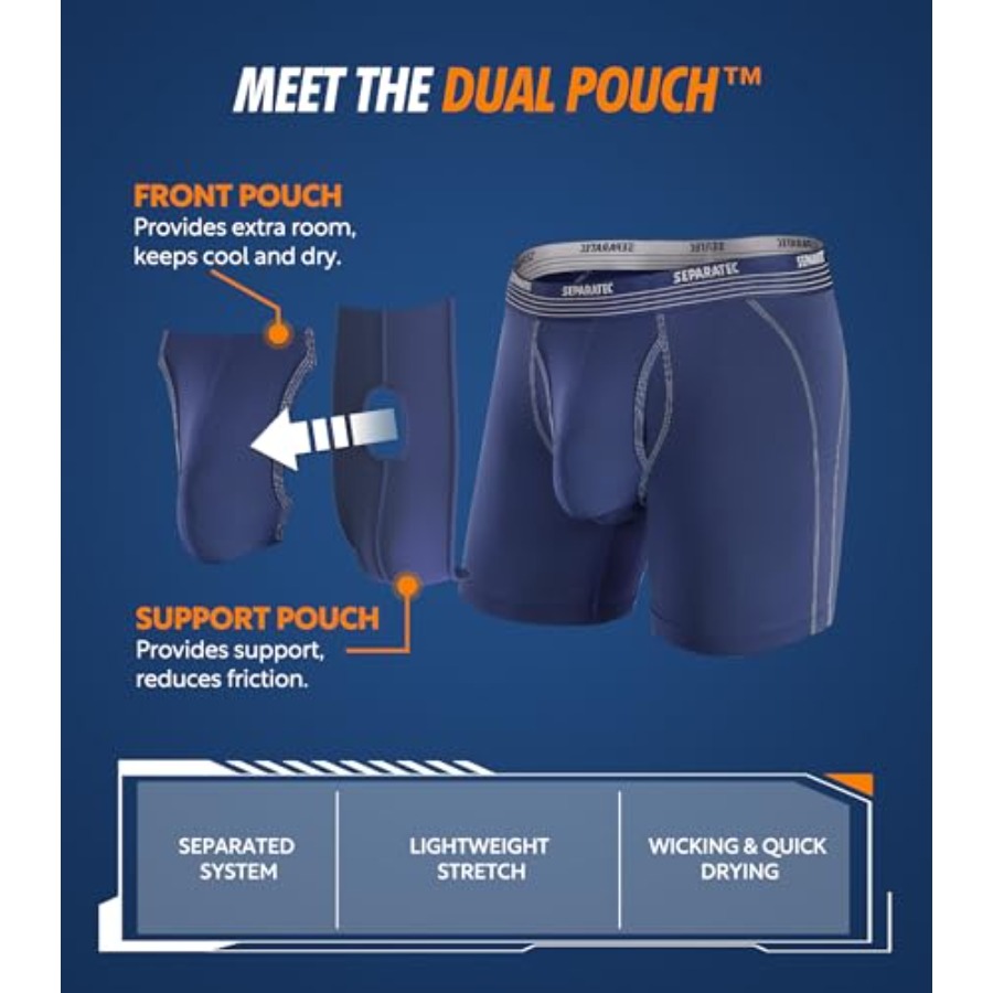 Separatec Mens Underwear with  - Performance Boxer Sport 评论和价格