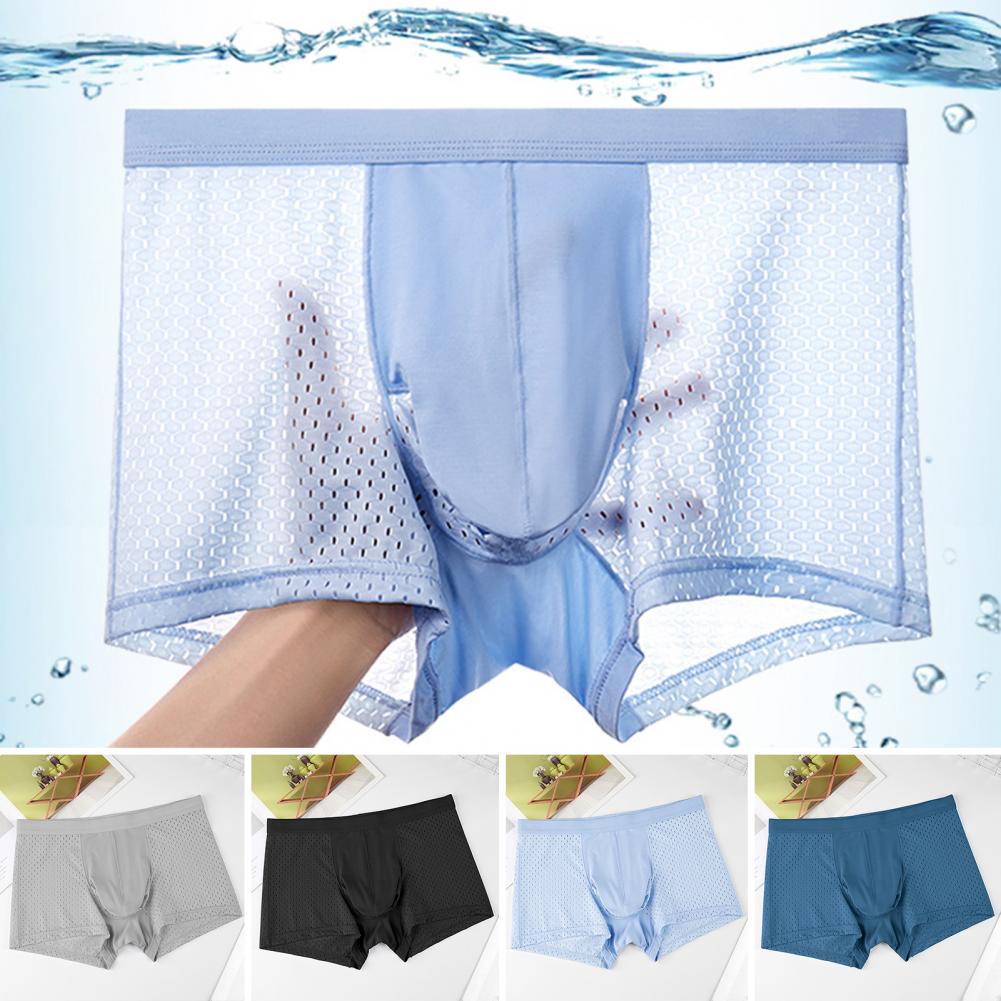 2025 M-3XL Men Boxers Elephant - Mesh Sport Boxer 评论和价格
