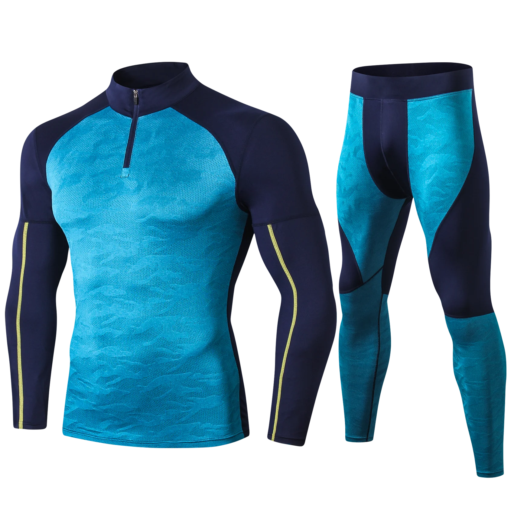 Mens Running Set Compression T - T Shirt Tight Fit 评论和价格
