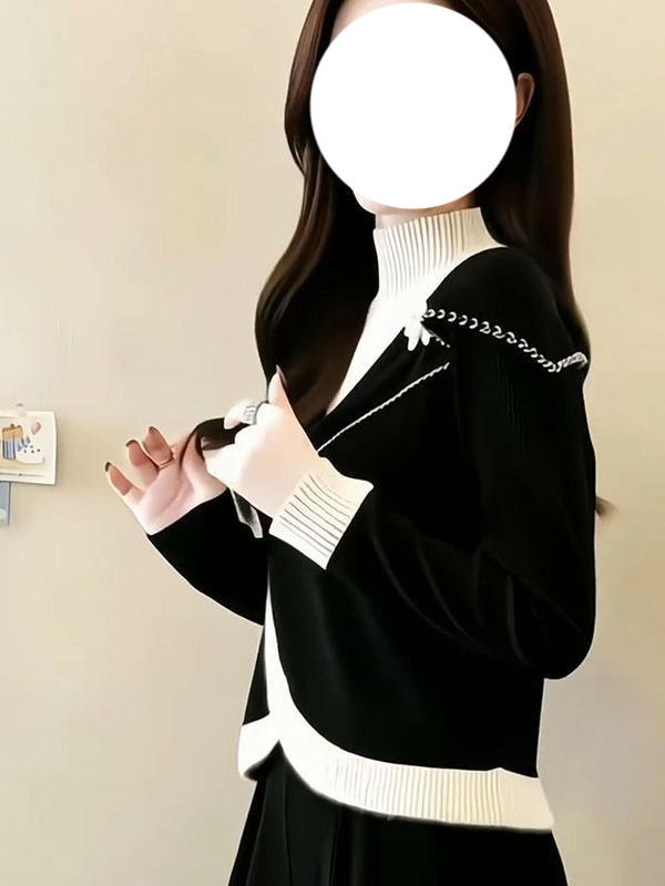 Faionable Contrast Color Blo H - Base Layer Top 评论和价格
