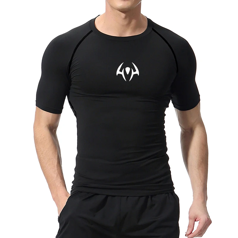 Graphic Short Sleeve Compressi - Base Layer Top 评论和价格