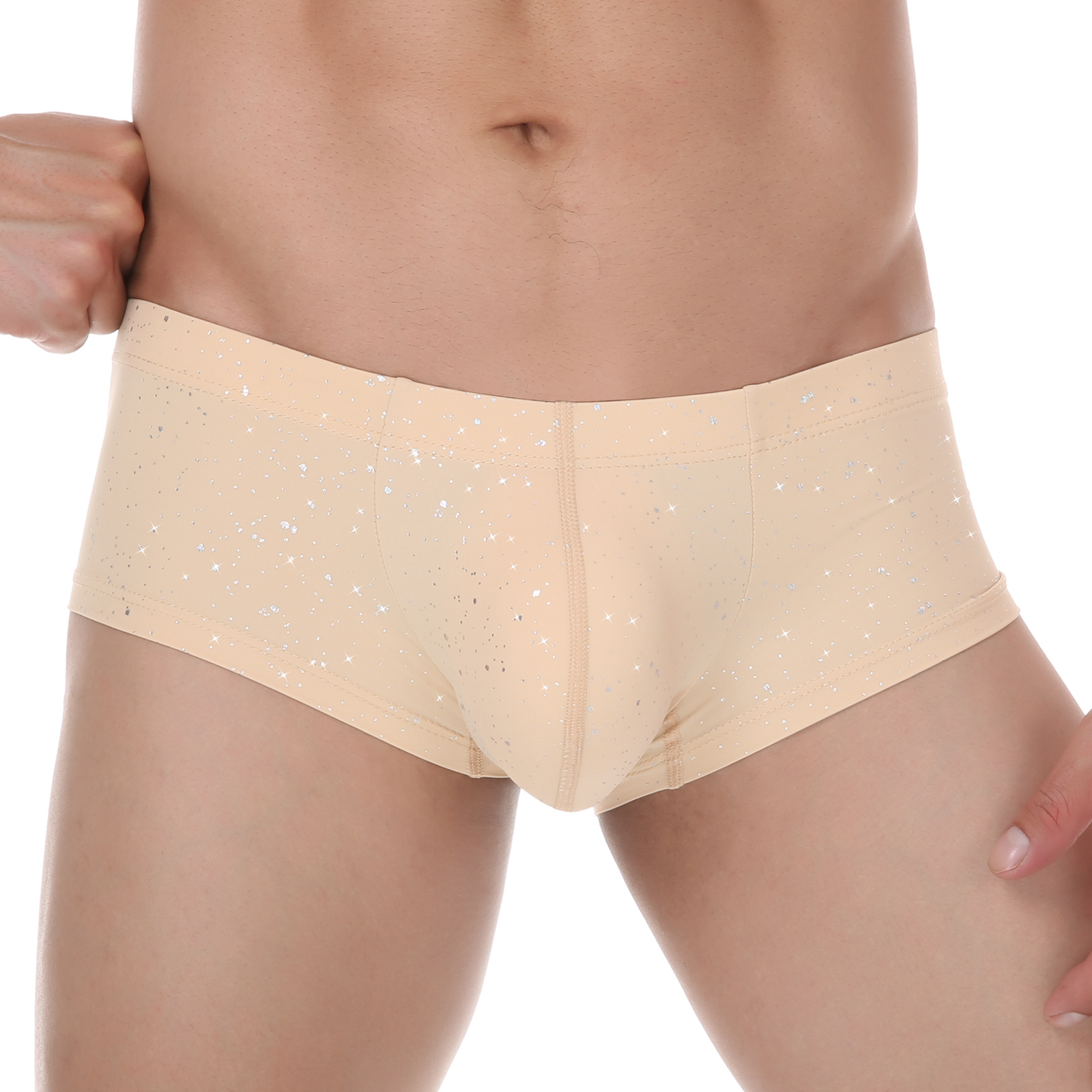 Men Sequin Boxers Shorts Sport - Pouch Boxer Pouch 评论和价格