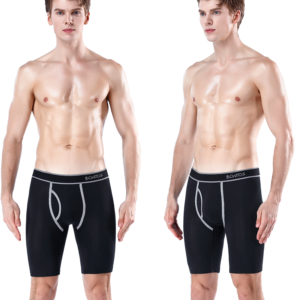 5pcs Long Boxer Mens Boxer Sho - Boxer Brief Pack Cotton 评论和价格