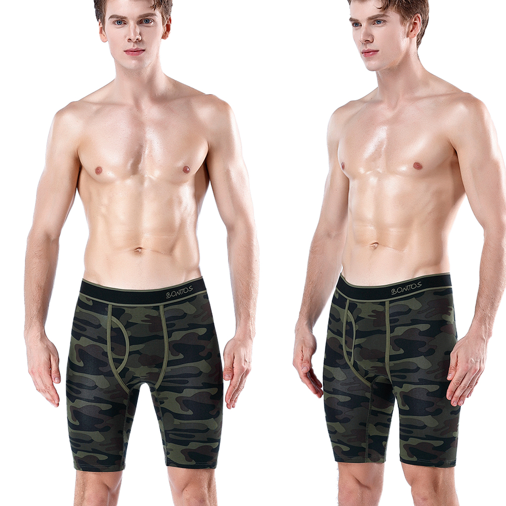 5pcs Long Boxer Mens Boxer Sho - Boxer Brief Pack Cotton 评论和价格