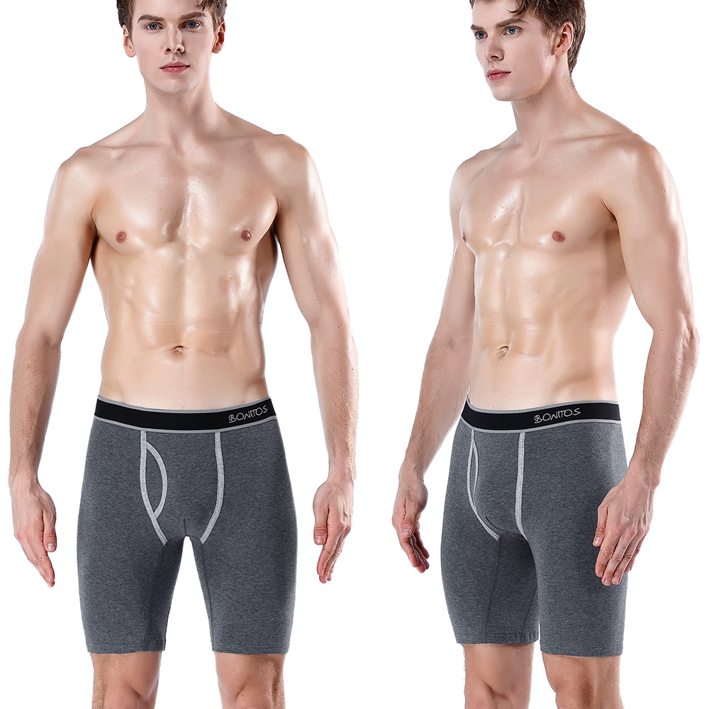 5pcs Long Boxer Mens Boxer Sho - Boxer Brief Pack Cotton 评论和价格