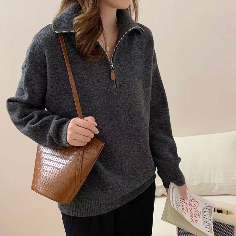 Korean Half Zip-Up Sweater Wom - Thermal Long John 评论和价格