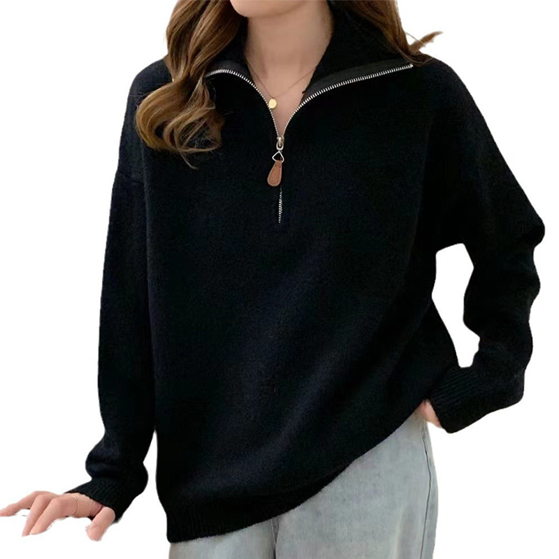 Korean Half Zip-Up Sweater Wom - Thermal Long John 评论和价格