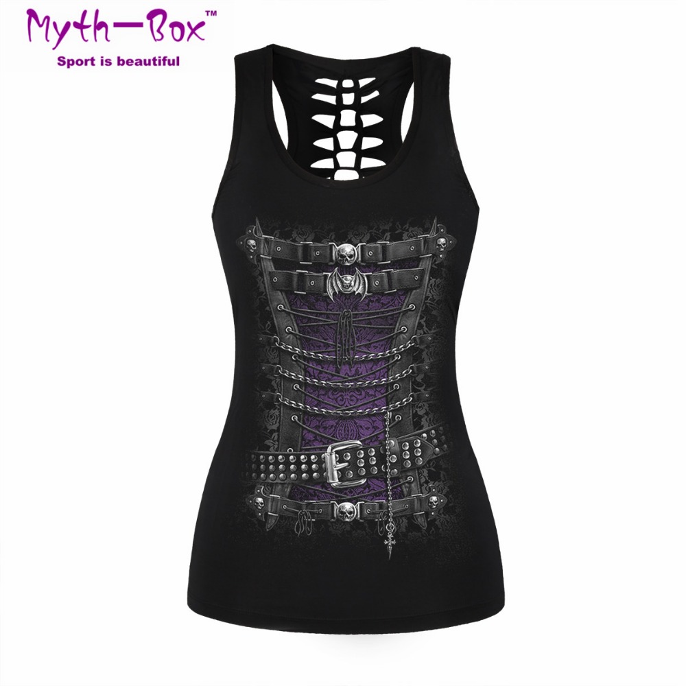 Women Sport Vest Bad Cat Print - Sleeveless Undershirt 评论和价格
