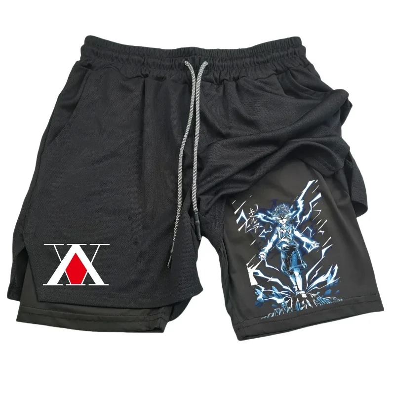 Mens 2in1 Running Short with P - Compression Shorts Athletes 评论和价格