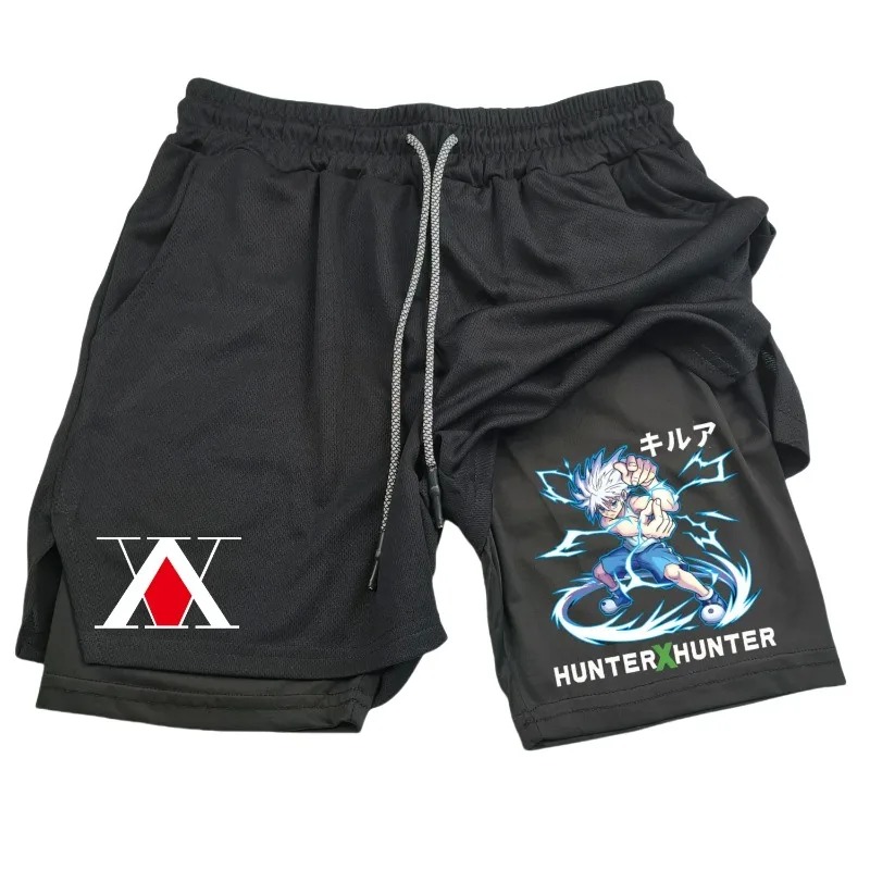 Mens 2in1 Running Short with P - Compression Shorts Athletes 评论和价格