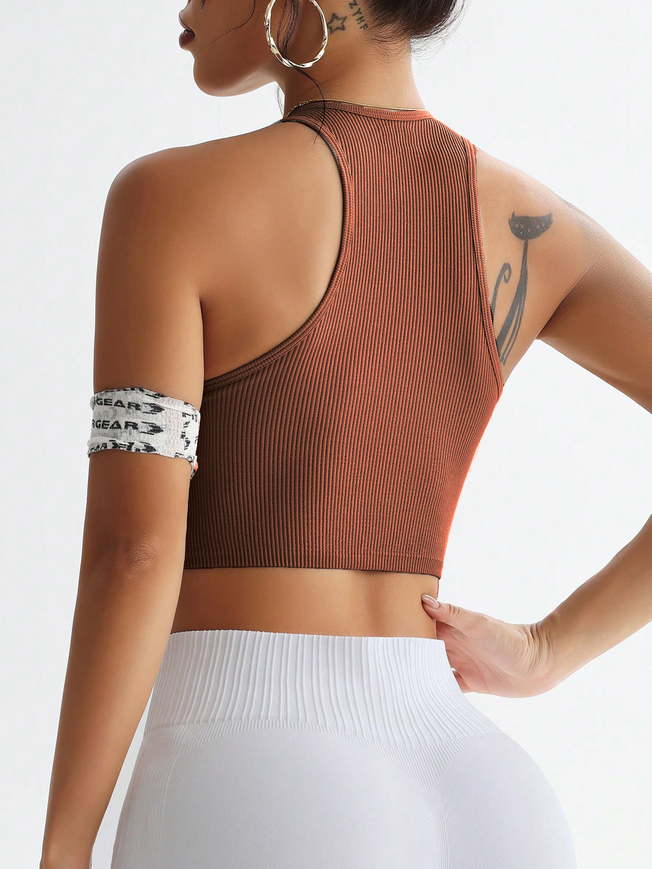 Ribbed Seamless Sports Bra Tan - Tank Top Ribbed 评论和价格